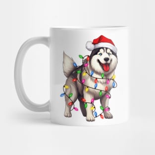 Christmas Siberian Husky Mug